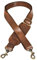 STILORD 'Elli' Wechselgurt Leder mit Schulterpolster Schultergurt für Taschen Trageriemen Handtaschengurt für Umhängetasche Vintage Taschengurt mit Karabiner Taschen-Gurt, Farbe:Cognac - glänzend