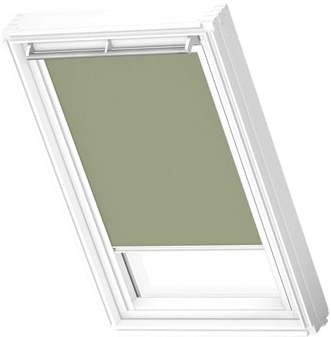 VELUX Nature Collection Verdunkelungsrollo, weiße Schienen, UK08, Marsh | Farben inspiriert von der Natur, variable Positionierung