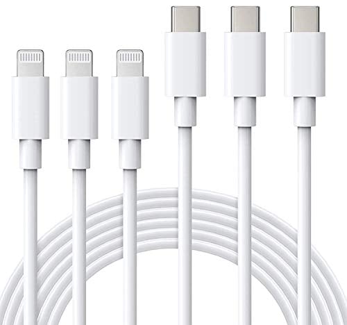 ilikable Cable USB C a Lightning 1M 3Pack Cable iPhone USB C PD 3.0 Cable iPhone Carga Rapida Certificado MFi Compatible con iPhone 14 13 12 Pro 11 Max XS XR SE 2020 iPad Pro AirPods Pro, Blanco