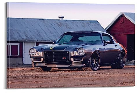 DIMAO Super Auto-Poster für Chevrolet Camaro Rennwagen Sportwagen Dekorative Leinwand Wand & Kunst Bild Gemälde 60 x 90 cm