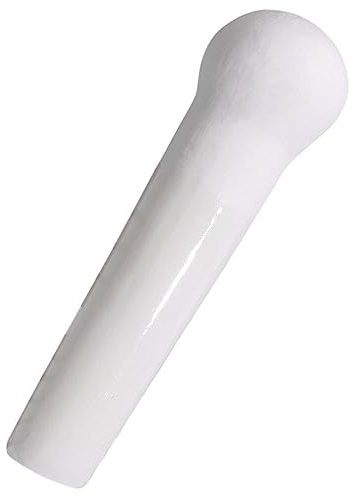 GANAZONO Ceramic Pounder Porcelain Mortar Pestle Replacement Rod Garlic Masher Muddler Medicine Baby Complementary Food Grinding Stick 16cm