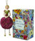Fiebiger Floristik Blumen-Mädchen Kamelienrosenmädchen rot zum Hängen Elfen-Dekofigur Flower Fairy Figur Blumenfigur Skulptur Blumenkinder in Geschenk-Box