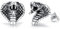 Schlangen Ohrringe Stecker Sterling Silber 925 Schlange Ohrstecker Unisex Kobra Geschenke Wikinger Schmuck