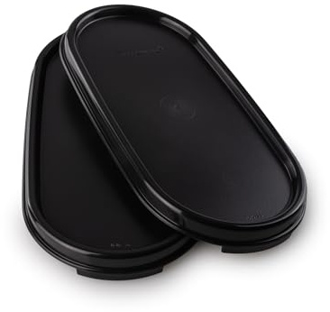 Tupperware Eidgenossen Lot de 2 couvercles lisses Noir