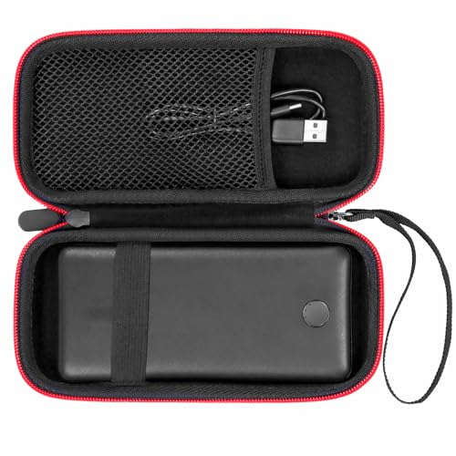 SnawikiBag Portable Charger case for Anker 313/325/523/525/324 Power Bank,Case Compatible with NIU 10000mAh 5V/3A/22.5W/ 20000mAh 22.5W Portable Charger,Black (Case Only)…