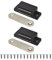 Magnetic Door Catch, Lockimo Cupboard Door Magnets Drawer Magnet Small Cabinet Door Magnetic Catches Latches for Kitchen Wardrobe Magnets Door Closers Magnet Closure 2 Pack Black