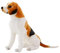 TOPLITHE Beagle Hund Kuscheltier, Realistisches Beagle Plüsch Welpenkissen Plüschtier for Kinder Erwachsene Weihnachts Geburtstagsgeschenk(Standing,50CM/19IN)