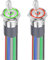 Gebildet 2STK beleuchteter 1NO 1NC Kippschalter 12-24V/15A Wasserdichter rot/grüner LED-Marine-Kippschalter 16MM Hochleistungs-Kippschalter aus Metall, beleuchtet für Auto, Auto, Boot