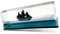 Ship In a Bottle - Nave da crociera in acrilico perlato | Design innovativo Black Pearl Ship in a Bottle, decorazione per barca inaffondabile, perle nere da collezione di eccellente qualità, modello