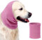 Aomig Cache-Oreilles pour Chien Snood pour Chien Cache Cou Chien, Protection Oreille Chien Cache-Oreilles Chauds pour Animaux de Compagnie, Snood pour Chiens d'hiver Protection Contre Bruit(Rose-L)
