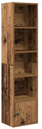 vidaXL Bookcase Old Wood 31x24x127 cm Engineered Wood