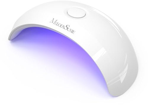 MelodySusie Portable Mini UV LED Nail Lamp for Semi Cured Gel Nail Strips, Art04 6W UV Light Nail Dryer with 2 Timers (45s/60s) for Gel Nails, Stickers and Strips