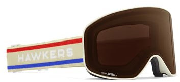HAWKERS Skibrillefür ARTIK Big Cream Brown Männer und Frauen - Schneebrillen in verschiedenen Farben und Modellen - Snow Goggles