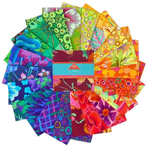 Kaffe Fassett Collective Classics Plus Spectrum Charm Pack 42 5-inch Squares FreeSpirit Fabrics