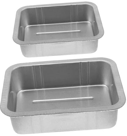 SOLUSTRE 2pcs Heavy Duty Oil Drain Pan Large Capacity Metal Oil Disposal Pan for Car Maintenance Engine Oil Drip Pan Convenient Oil Tray for Automotive