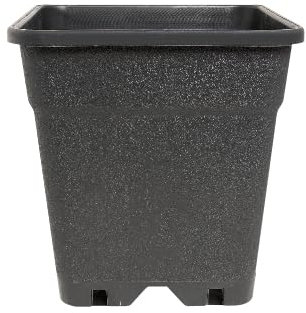 Generisch Profi-Topf 11 Liter vierkant viereckig Pflanztopf Blumentopf - 24 x 24 x 27,5 cm Blumenkübel Pot Grow Topf für Growzelt