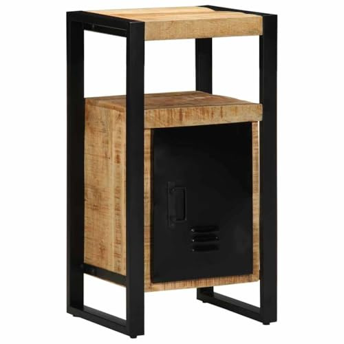 vidaXL Badezimmerschrank Braun 40 x 35 x 75 cm Massivholz Mango | Strapazierfähiges Design aus massivem Mangoholz, Industrieller Stil mit natürlichen Materialien,