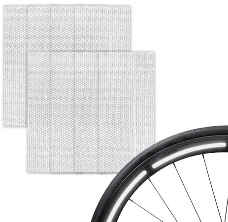 FortuneGlobe Reflektierende Aufkleber für Fahrrad, Speichenreflektor, reflektierend, für Fahrräder von 27,5 bis 28 und 29 Zoll – Aufkleber für Fahrradfelgen