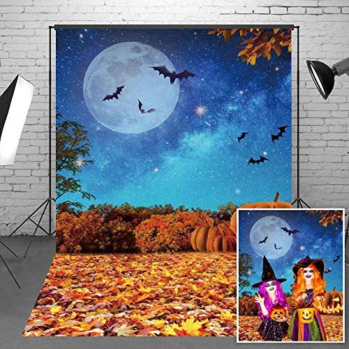 Halloween Backdrop for Photography 150x210cm, Spooky Photo Booth Background for Halloween Party Decorations, Back Drop for Photos and Studio Shoots