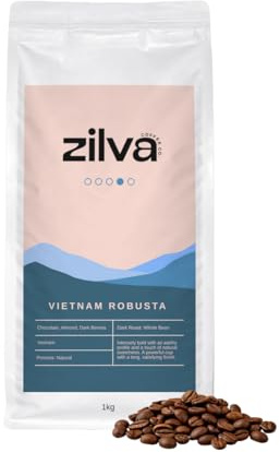 Zilva Speciality Coffee Beans | Vietnam Robusta | Dark Roast | 1Kg