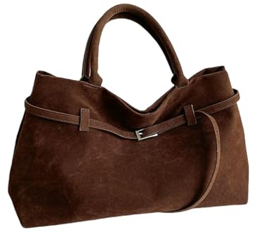 Gyios Schultertasche Damen Tasche Bag Herbst Winter Nische Design Großer Kapazität Retro -pendlerhandtasche Frauen Umhängetaschen-Kaffee