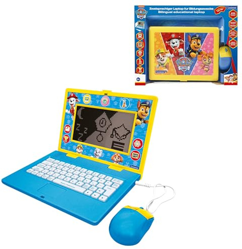 Lexibook, PAW Patrol, Lern-Laptop für Kinder, JC599PAi3LXB | Deutsch/Englisch, 170 Aktivitäten, großer Bildschirm, Lernspiele und Musik