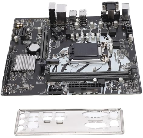Wisoqu Computer Motherboard, LGA 1200 DDR4 2933 2666 Micro ATX Mainboard with 1 PCI E x16 2 PCI E x1 Slots, for Core Pentium Celeron 10th Gen Processors