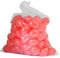 Prell Ostereier Plastik/Kunststoff, Eier, Deko, Osterdekoration, zum Aufhängen, Bemalen und Dekorieren ca. 60mm 100 Stück rot