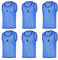 RHINOS sports Leibchen Set (6 Stück) | Nummeriert 1-6 | Blau | Größe L | Erwachsene