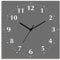 ARTLAND Wanddeko Wanduhr ohne Tickgeräusche Alu Funkuhr 30x30 cm Quadratisch Lautlos 12 Ziffern Farbig Schlichtes Design Grau S7KC