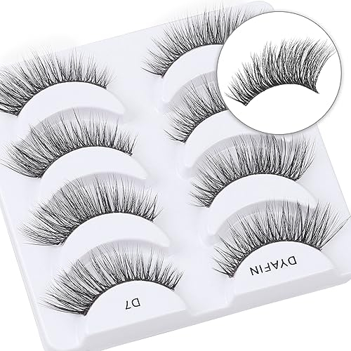 DYAFIN 3D Faux Cils Multipack Faux Cils Naturel Pleine Couverture