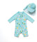 BONVERANO Traje de baño de una Pieza de Manga Larga para niñas con protección UV 50+(Verde-Piña,24-36meses…