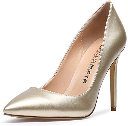 Castamere Scarpe col Tacco Donna Tacco a Spillo 10CM PU Oro Scarpe EU 36.5