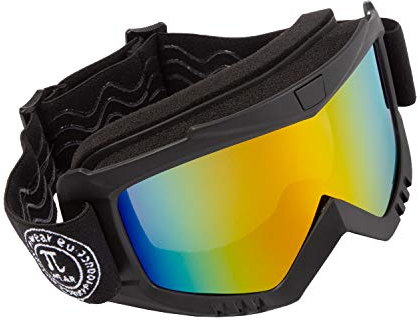 PiWear® MX Muddy GM - Hochwertige Motorrad Motocross Brille Skibrille UV Schutzbrille mit Schaumstoffpolsterung für Outdoor Aktivitäten Skifahren Radfahren Snowboard Wandern Augenschutz