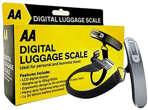 AA 50KG LBS OZ Handheld Digital mini Luggage Scales Weighing Travel Suitcase