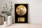 Oedim Regalo Original Placa Metacrilato Disco de Oro Personalizado, Fabricado en Metacrilato 4mm, 31x45cm, Efecto Espejo, Con Apoyo