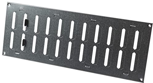 400x150mm Regolabile Griglia di Ventilazione in Metallo - Griglie D'Aerazione in Acciaio Zincato