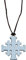 Jerusalem Kreuz Anhänger Jerusalem Kreuz Halskette religiöser Schmuck Einstellbare gewachste Schnur Handgegossen aus feinem Zinn von William Sturt