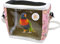 Papageien-Vogel Reisetasche, tragbar, transparent, Käfig für Haustiere, Hamster, atmungsaktiv, mit Schultern, für kleine Tiere (M, rot)