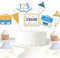 Schulanfang Tortendeko, 15 Stück Cupcake Toppers zur Einschulung, Schuleinführung Kuchen Muffins Dekorationen für Junge Mädchen 1. Schultag Party Deko - Beidseitig Bedruckt