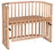 babybay Maxi Comfort Plus Beistellbett & Stubenwagen aus massivem Buchenholz/Zustellbett mit Verschlussgitter/stufenlos verstellbar & umweltfreundlich/mitwachsendes Babybett (natur lackiert)