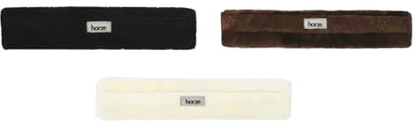 NETPROSHOP Weicher Kunstfell Zügelschutz mit Klettverschluss Länge 28 cm, Groesse:30 cm, Farbe:Schwarz