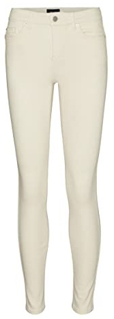 VERO MODA Vmtessa Hr Wide Jeans Ecru Ga Noos