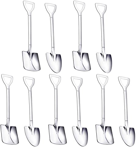 10 pièces acier inoxydable spatule cuillère pointe café thé sucre mélange cuillère gâteau Dessert cuillère chat chien nourriture Scoop nourriture humide