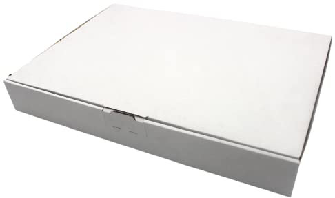Maxibriefkartons Maxibrief Versandkarton für DHL DPD GLS Deutsche Post Hermes Warensendung Büchersendung mit Steckverschluss (Weiß, 50x MB5-320 x 225 x 50 mm)