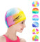 Bonnets de Natation pour Enfants, Bonnet de Natation Elastique en Silicone, Bonnet de Natation Imperméable pour Les Cheveux Longs et Courts pour Les Filles Les Garçons et Les Enfants Adolescents