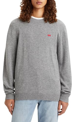 Levi's Original Housemark Sweater Mid Tone Grey Heather - Grey XXL