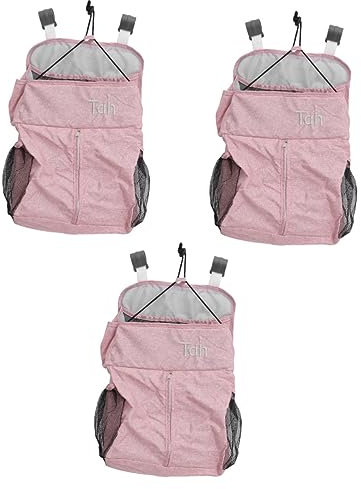 ibasenice 3 STK Krippe Hängende Tasche Wickeltasche Baby Wickelwagen Kindergarten-Organizer-Tasche Windelhalter Für Babybett Hängetasche Babybettbeutel Regal Neugeboren Leinen Multifunktion