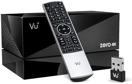 VU+ Zero 4K Combo BT Kabel- und Antennen-Receiver Premium-Plus-Komplettpaket UHD 2160p inkl. PVR-Kit mit 1 TB Festplatte – DVB-C/T2 Hybrid-Tuner, HDR10, HLG, CI+ Slot, Linux Enigma2, BT-FB