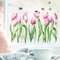 Wandtattoo Loft Fensterbilder Frühling mit Tulpen & Bienen Oster Motiv – A4 Bogen, Wiederverwendbar – Frühlingsdeko Fenster, Frühlingsbild Fenster, Fensterdeko Frühling, Fensterfolie Frühling